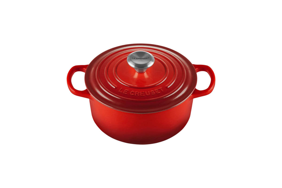 Le Creuset Enameled Cast Iron Round Dutch Oven, 5.5 qt., Cerise
