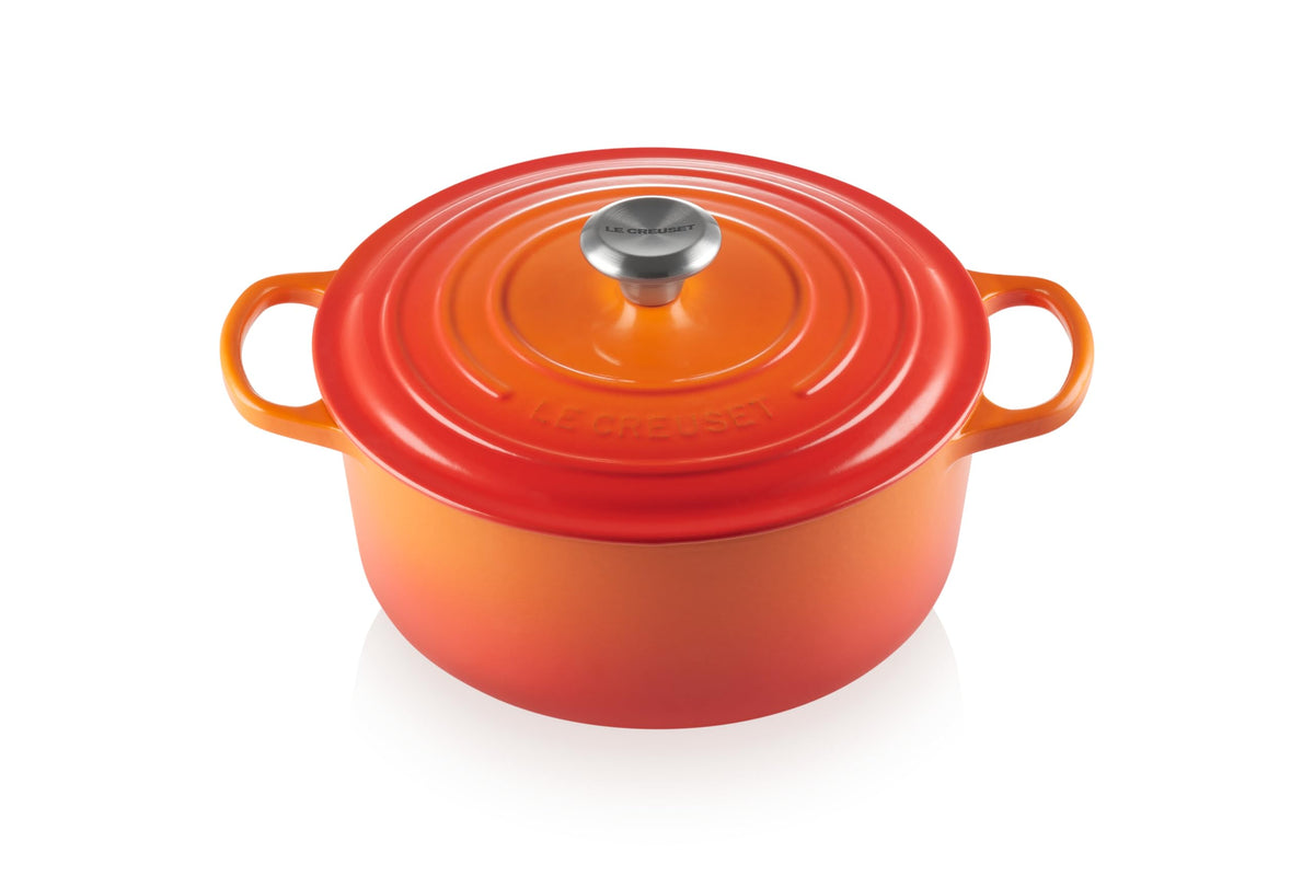 Le Creuset Enameled Cast Iron Round Dutch Oven, 5.5 qt., Flame