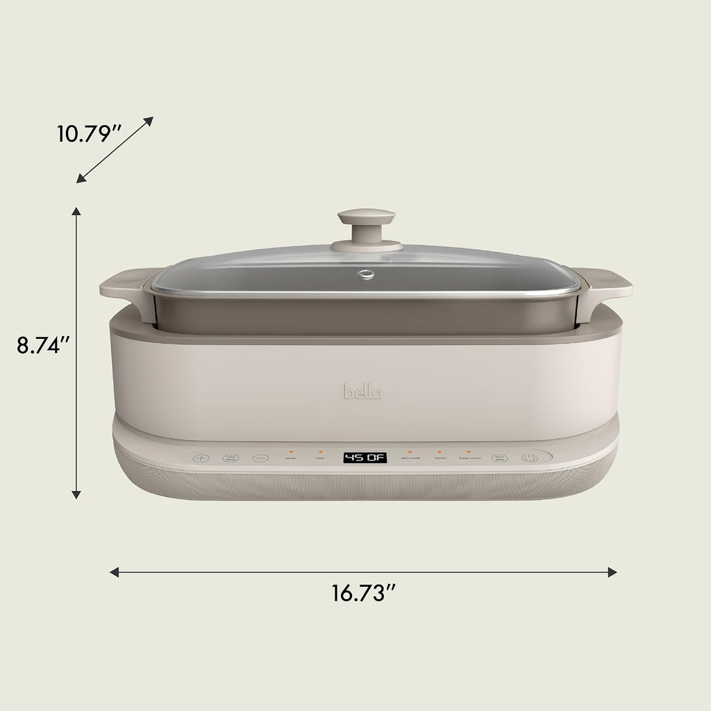 bella Multi 4-in-1 6qt MultiCooker, Oatmilk
