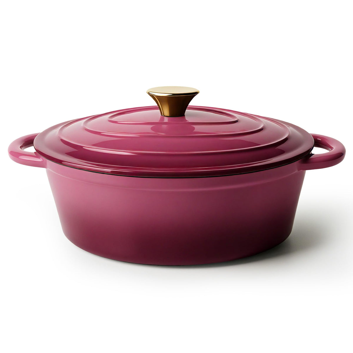 Vintage Style 6 Quart Dutch Oven Pot with Lid, Non Stick Enameled Cast Iron Dutch Oven for Bread Baking, Heavy-Duty, Oven Safe Ceramic Cookware Up to 500°F for Baking, Braising, Stews, Roasting, Purple