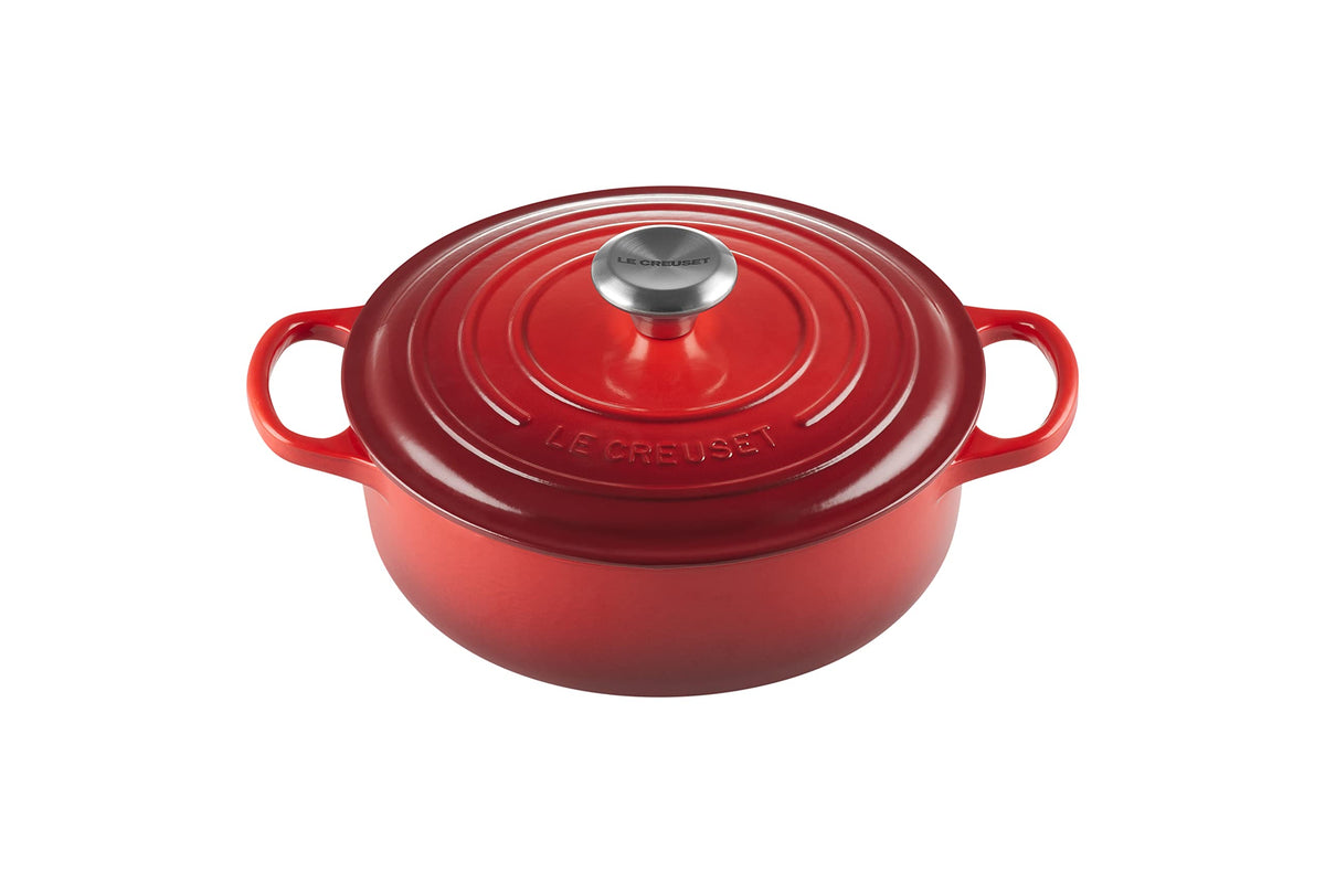 Le Creuset Enameled Cast Iron Round Wide Dutch Oven, 3.5 qt., Sea Salt