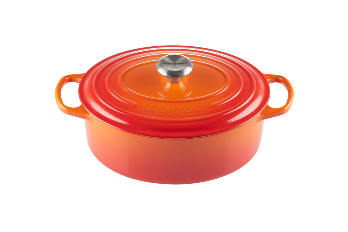 Le Creuset Enameled Cast Iron Oval Dutch Oven, 8 qt., White