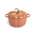 Larder & Vine 5.5 qt Pumpkin Enameled Cast Iron Dutch Oven Pot, White
