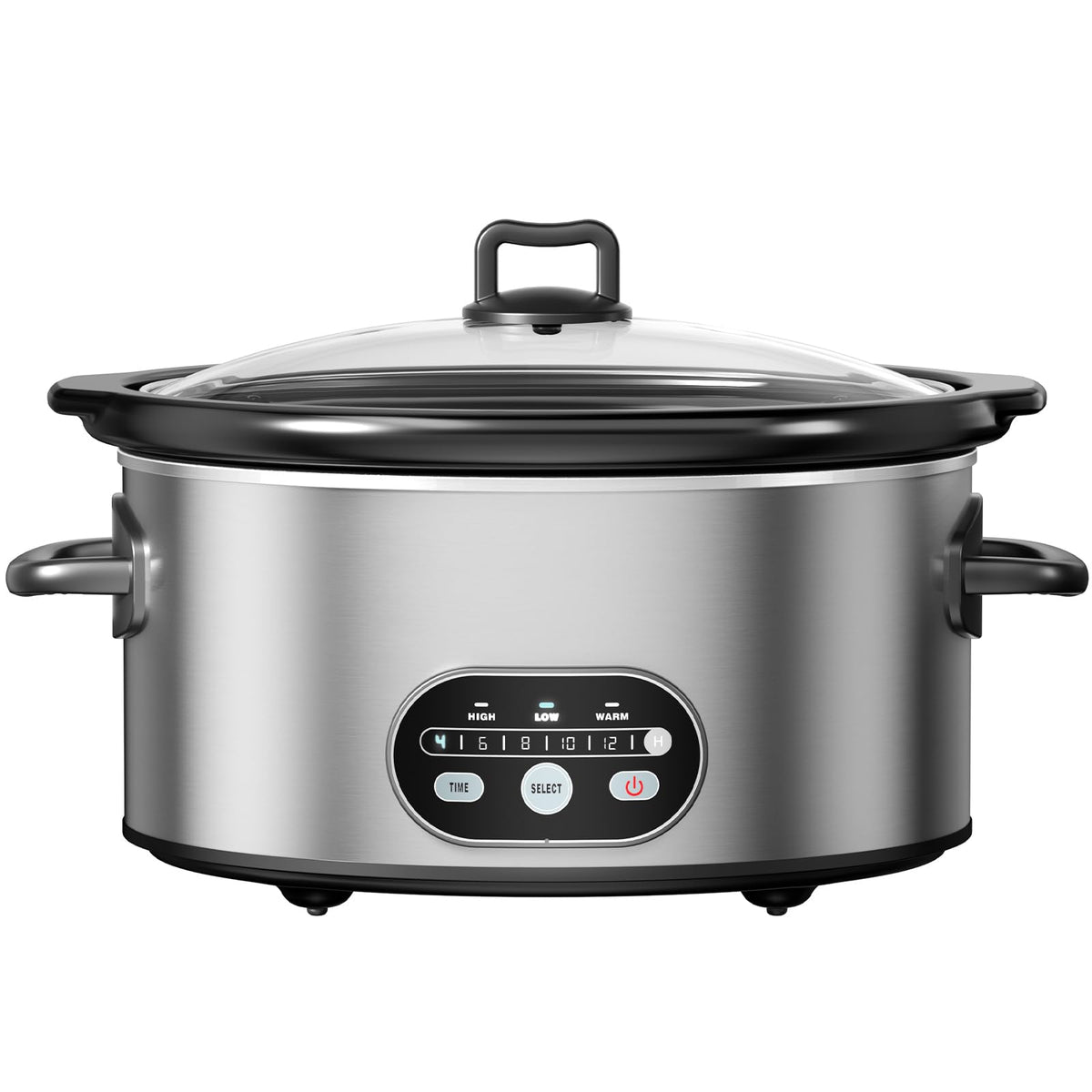 OLIXIS Slow Cooker 6 Quart, Programmable Slow Cooker with 3 Temperature