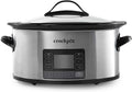 Crock-Pot MyTime Programmable Slow Cooker, Stainless Steel, 6 Quart Oval