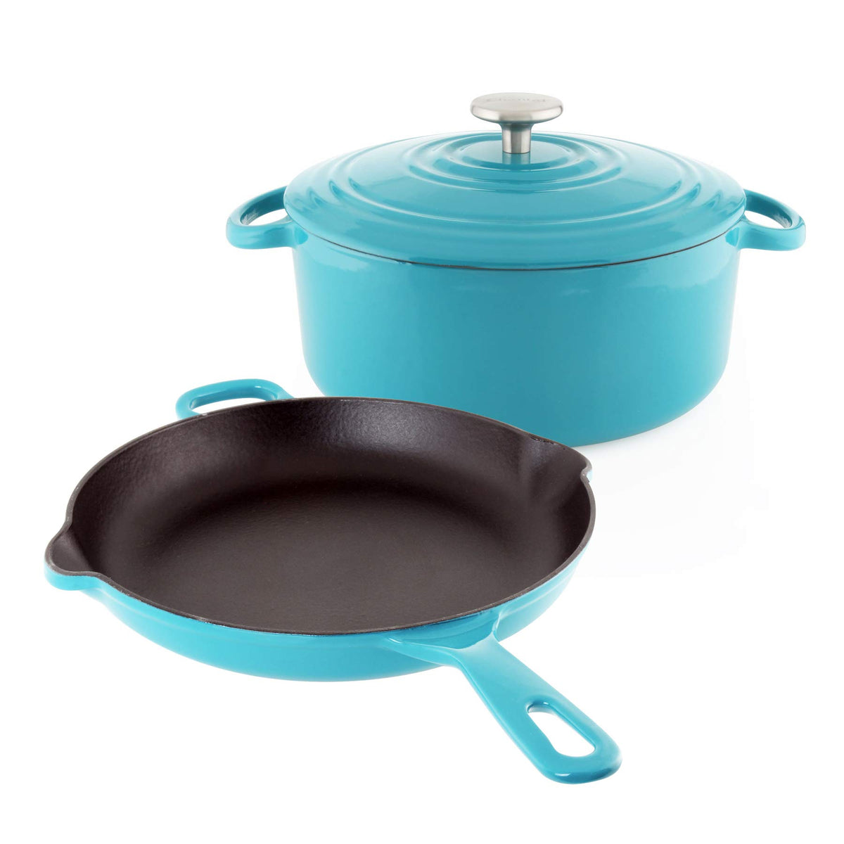 Chantal Cast Iron Dutch Oven, 7 qt, US Formulated Premium Enamel, Cobalt Blue