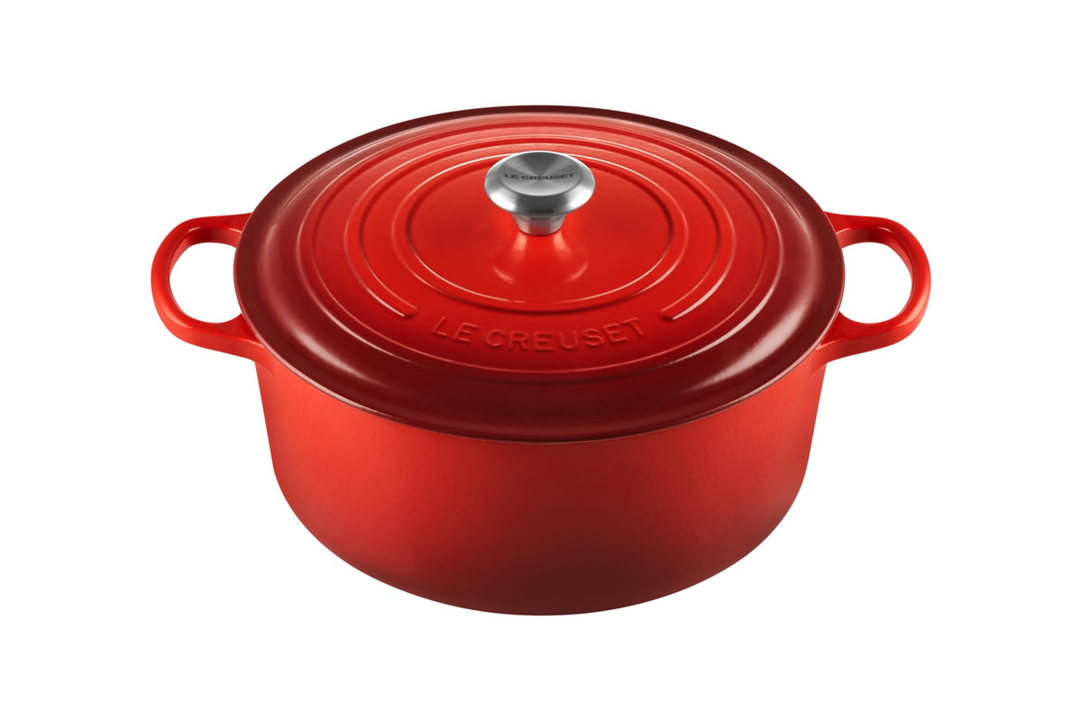 Le Creuset Enameled Cast Iron Round Dutch Oven, 5.5 qt., Flame