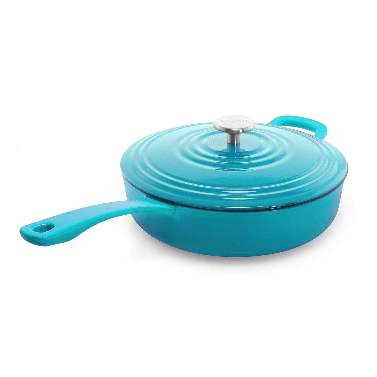 Chantal Cast Iron Dutch Oven, 7 qt, US Formulated Premium Enamel, Cobalt Blue