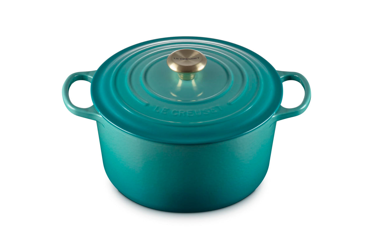 Le Creuset Enameled Cast Iron Signature Deep Round Oven, 6.5 qt., Sea Salt