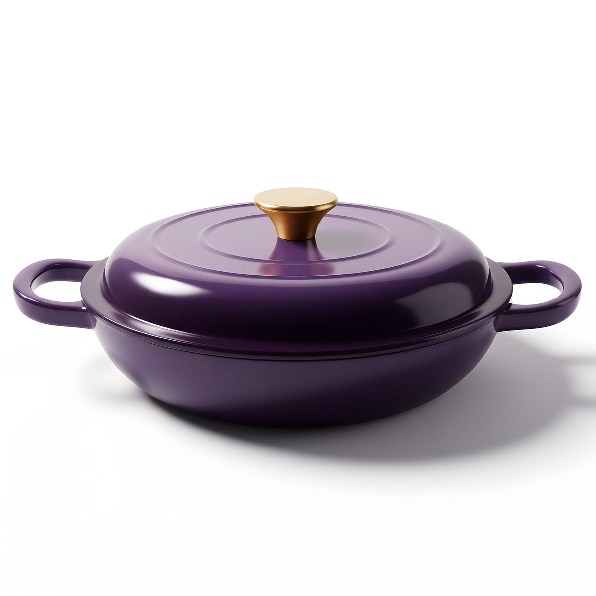 6 Quart Dutch Oven Enameled Cast Iron with Lid - Big Dual Handles - Oven Safe up to 500°F - Classic Round Pot for Versatile Cooking Cream