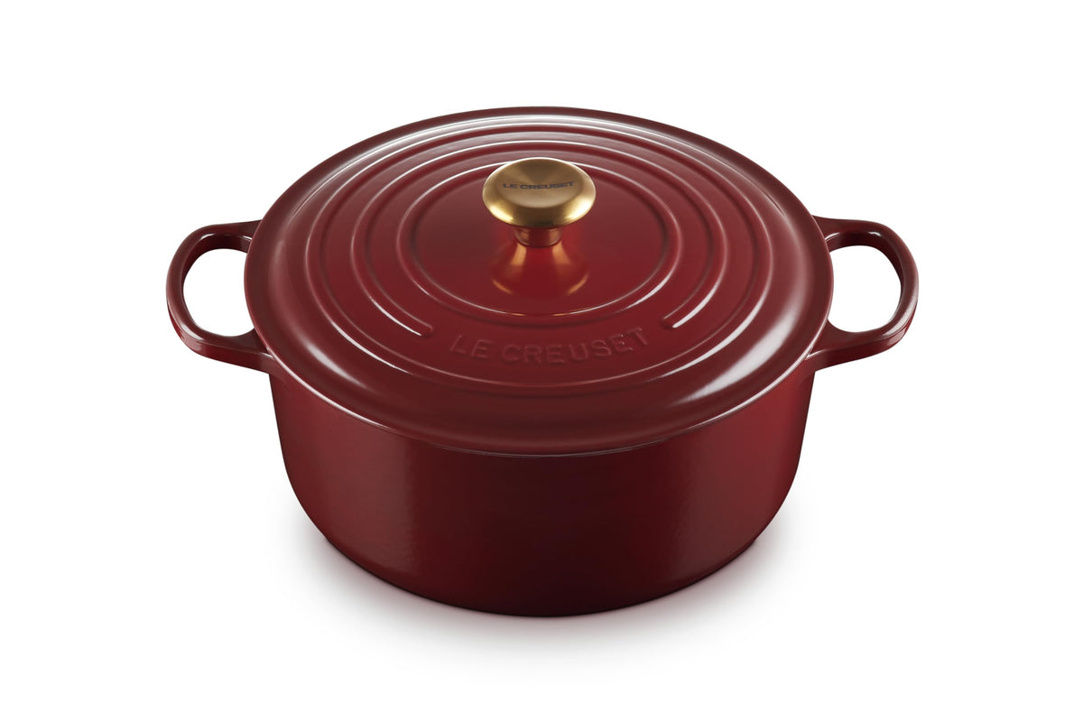 Le Creuset Enameled Cast Iron Round Dutch Oven, 5.5 qt., Cerise