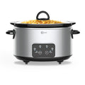 Kitchen Elite Slow Cooker, Stainless Steel with 3 Heat Settings, 5 Quart