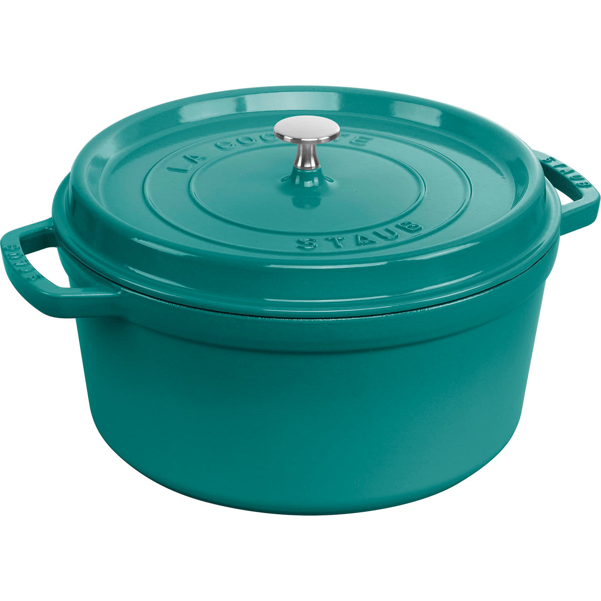 STAUB Cast Iron Dutch Oven 4-qt Round Cocotte, Made in France, Serves 3-4, White