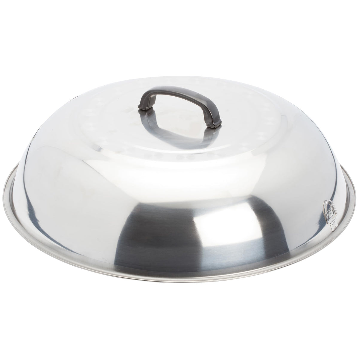 Winco 16" Black Carbon Steel Commercial Wok