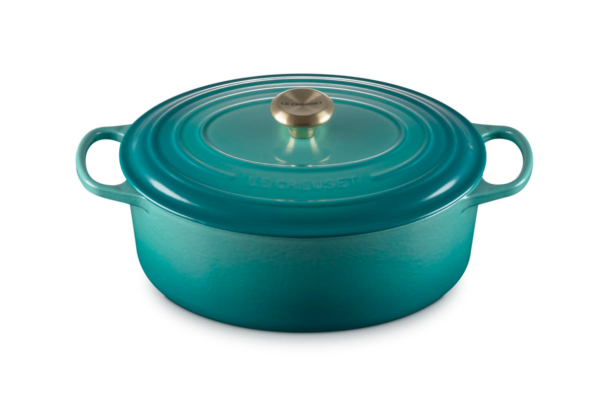 Le Creuset Enameled Cast Iron Oval Dutch Oven, 8 qt., White