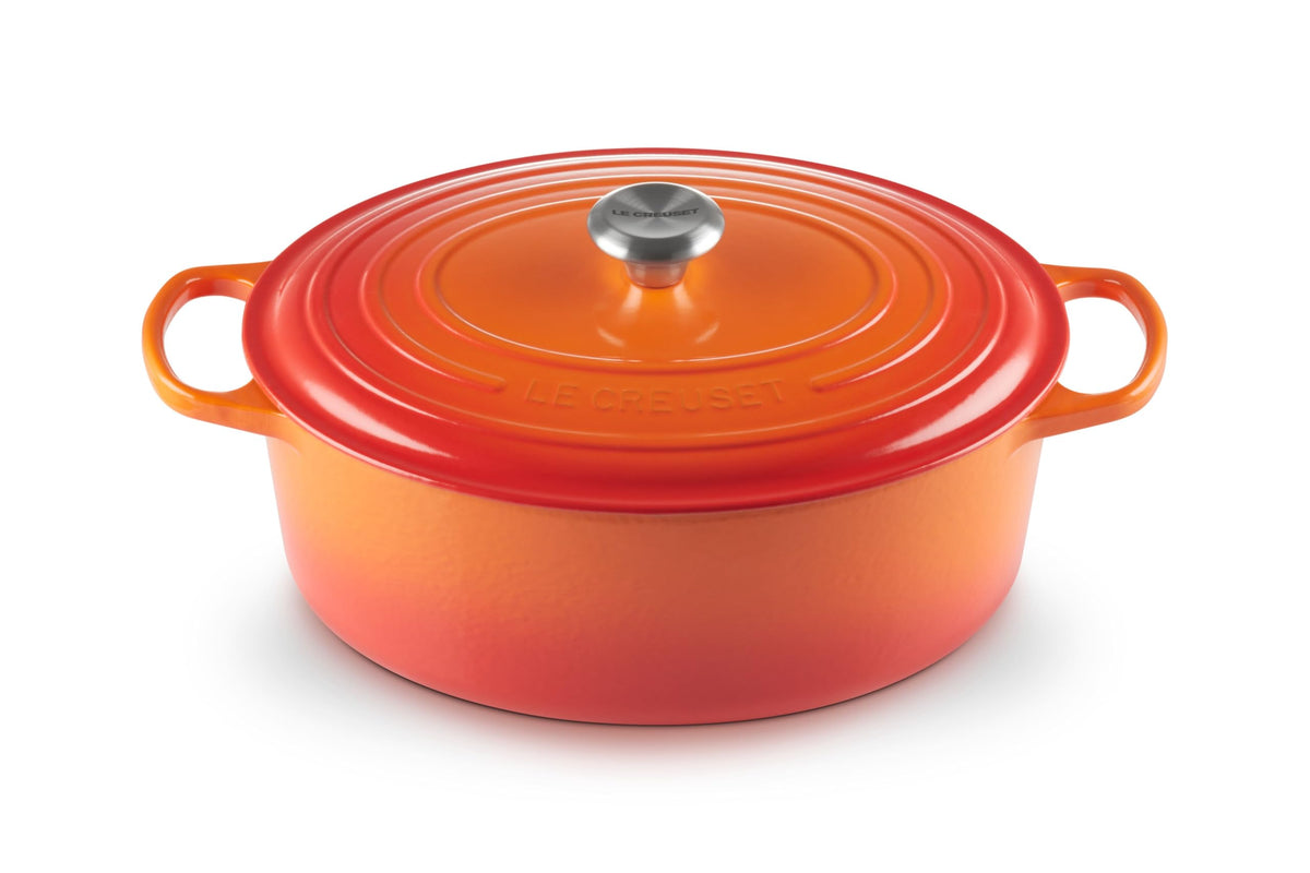 Le Creuset Enameled Cast Iron Oval Dutch Oven, 8 qt., White