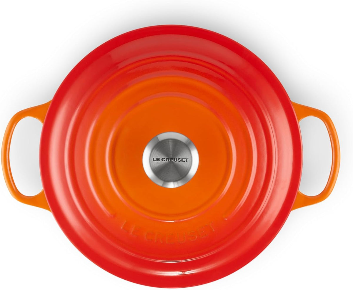 Le Creuset Enameled Cast Iron Round Dutch Oven, 5.5 qt., Flame