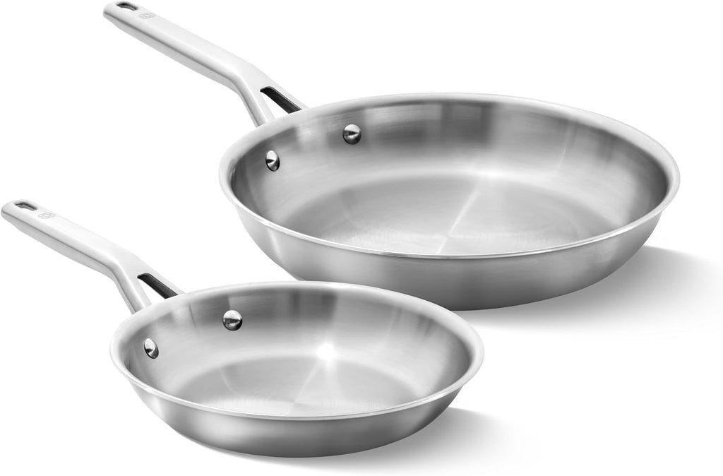 Calphalon Premier Polished 5-Ply Stainless Steel Cookware w/Turbo Heat Tech 13" Wok, Induction, Oven Safe 500F, PFOA Free, Polished Stainless Silver