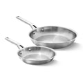 Calphalon Premier Polished 5-Ply Stainless Steel Cookware w/Turbo Heat Tech 13" Wok, Induction, Oven Safe 500F, PFOA Free, Polished Stainless Silver