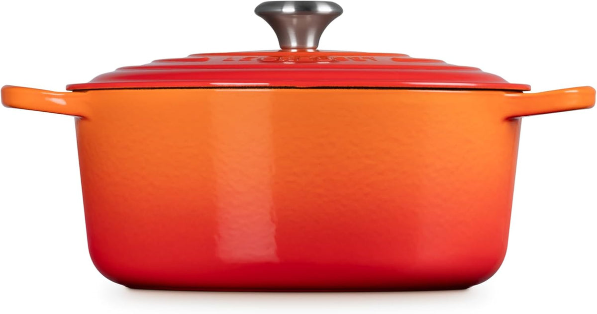 Le Creuset Enameled Cast Iron Round Dutch Oven, 7.25 qt., Flame