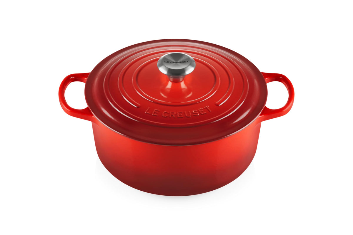 Le Creuset Enameled Cast Iron Round Dutch Oven, 5.5 qt., Cerise