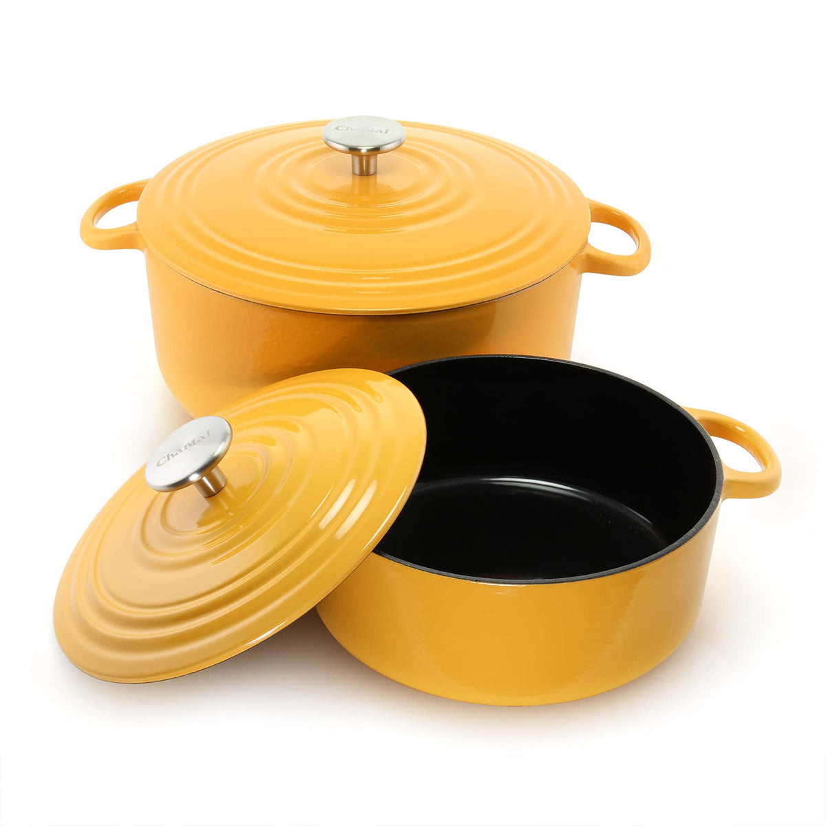 Chantal Cast Iron Dutch Oven, 7 qt, US Formulated Premium Enamel, Cobalt Blue