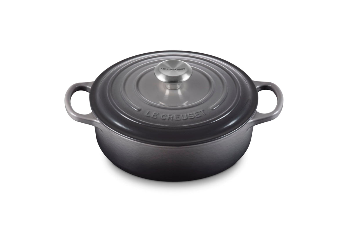 Le Creuset Enameled Cast Iron Round Wide Dutch Oven, 3.5 qt., Sea Salt