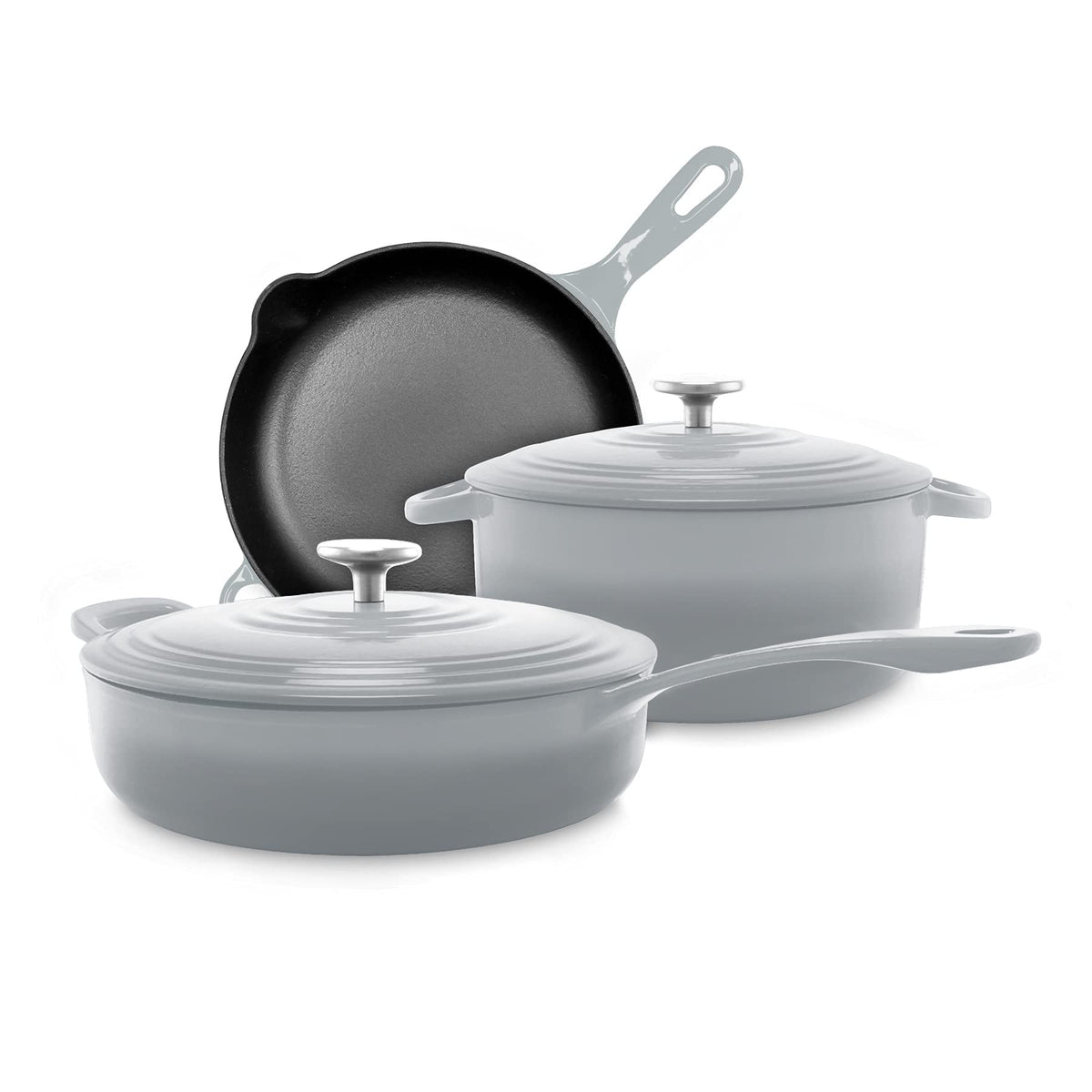 Chantal Cast Iron Dutch Oven, 7 qt, US Formulated Premium Enamel, Cobalt Blue