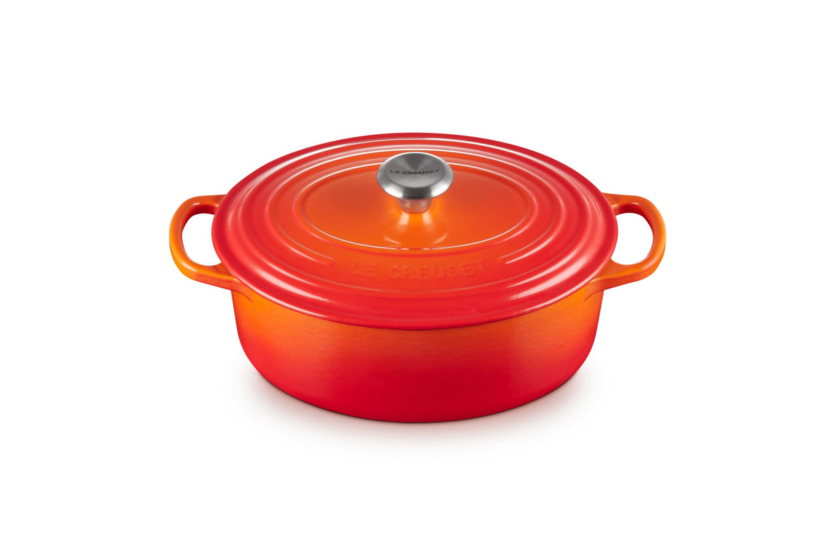 Le Creuset Enameled Cast Iron Oval Dutch Oven, 8 qt., White