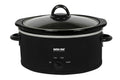 Better Chef Oval Slow Cooker | 3-Quart | 3-Tempature Settings | Side Handles | Glass Lid | Enamel Stoneware Insert (Red)