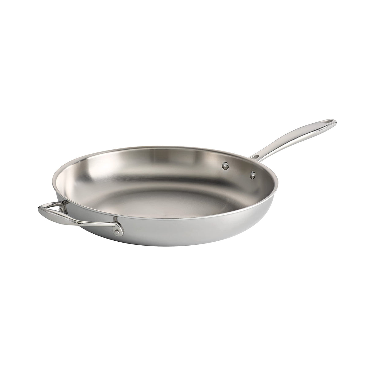 Tramontina Signature Tri-Ply Clad Stainless Steel 12.5-Inch Wok with lid
