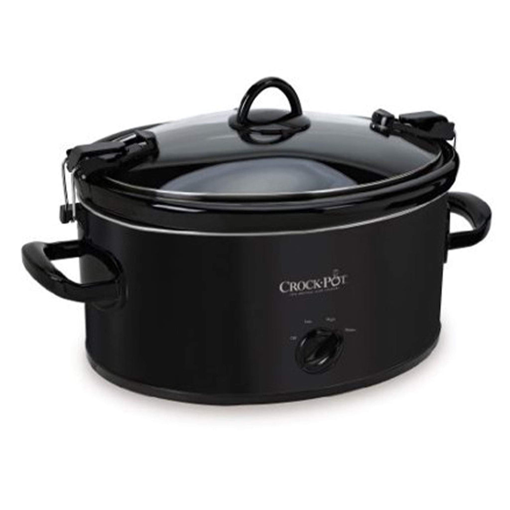 Crock-Pot Cook and Carry Manual Portable Slow Cooker, Red, 6 Quart Oval