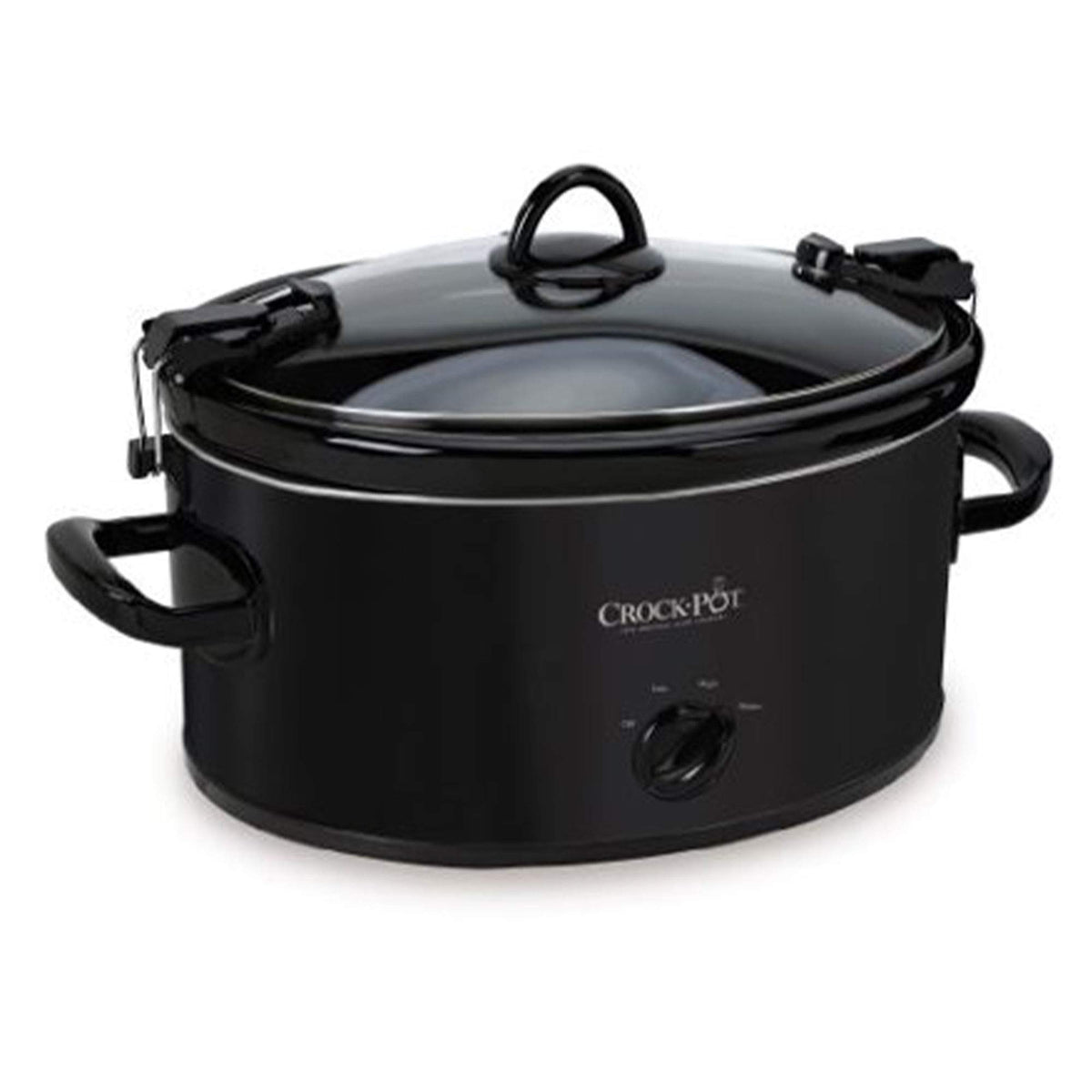 Crock-Pot Cook and Carry Manual Portable Slow Cooker, Red, 6 Quart Oval