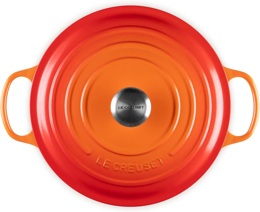 Le Creuset Enameled Cast Iron Round Dutch Oven, 7.25 qt., Flame