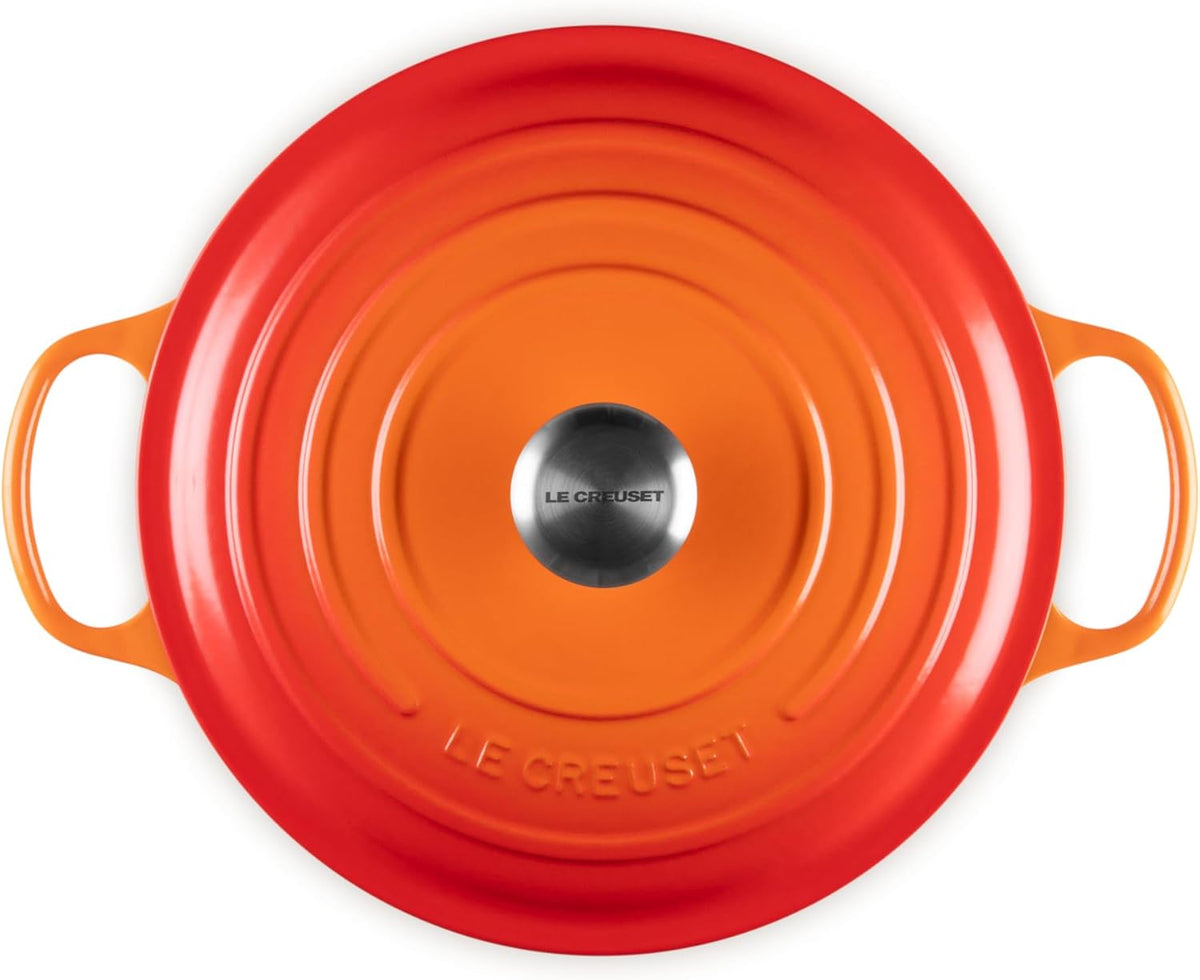 Le Creuset Enameled Cast Iron Round Dutch Oven, 7.25 qt., Flame