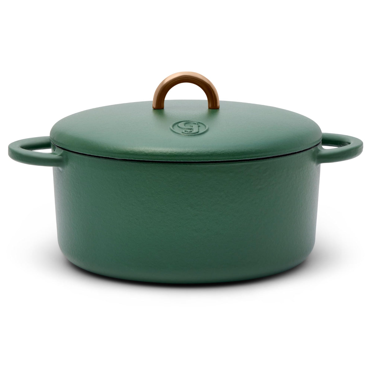 Great Jones 6.75 Quart Enameled Cast Iron Dutch Oven Pot w/Lid (Taffy)