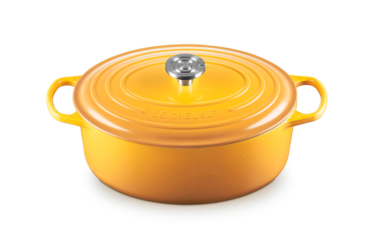 Le Creuset Enameled Cast Iron Oval Dutch Oven, 8 qt., White