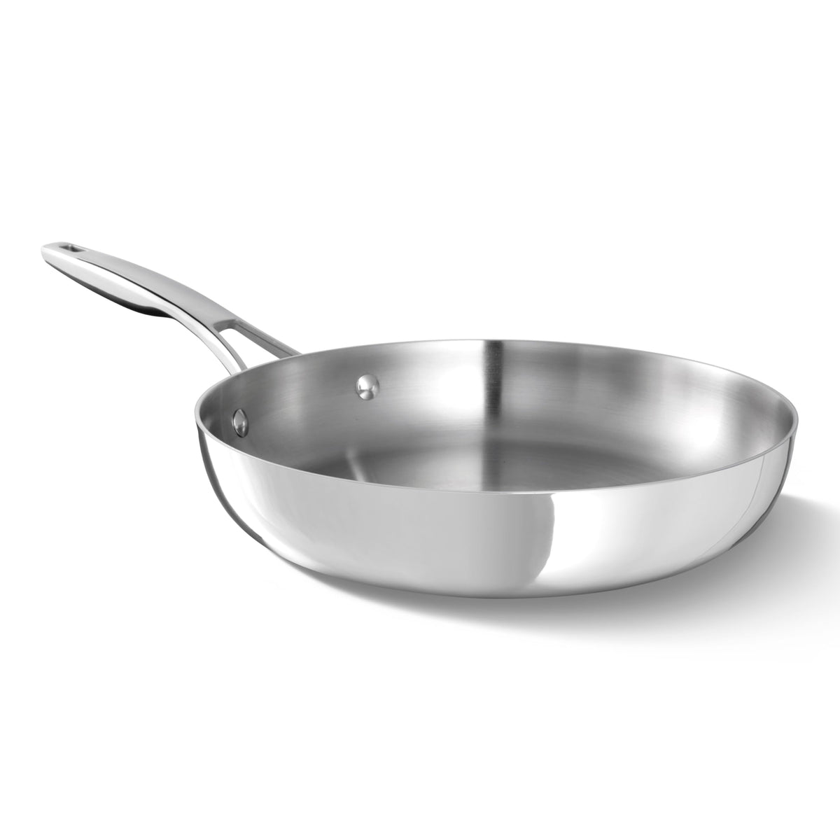 Calphalon Premier Polished 5-Ply Stainless Steel Cookware w/Turbo Heat Tech 13" Wok, Induction, Oven Safe 500F, PFOA Free, Polished Stainless Silver