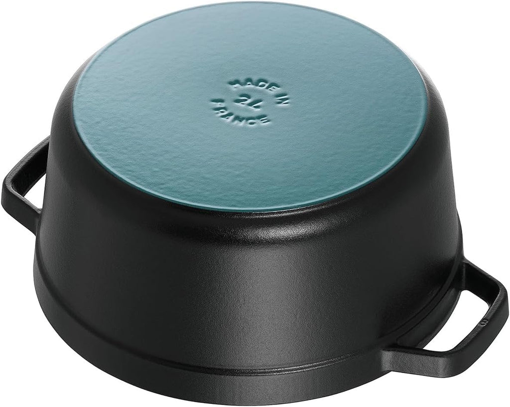 Staub Cast Iron 4-qt Round Dutch Oven - Matte Black