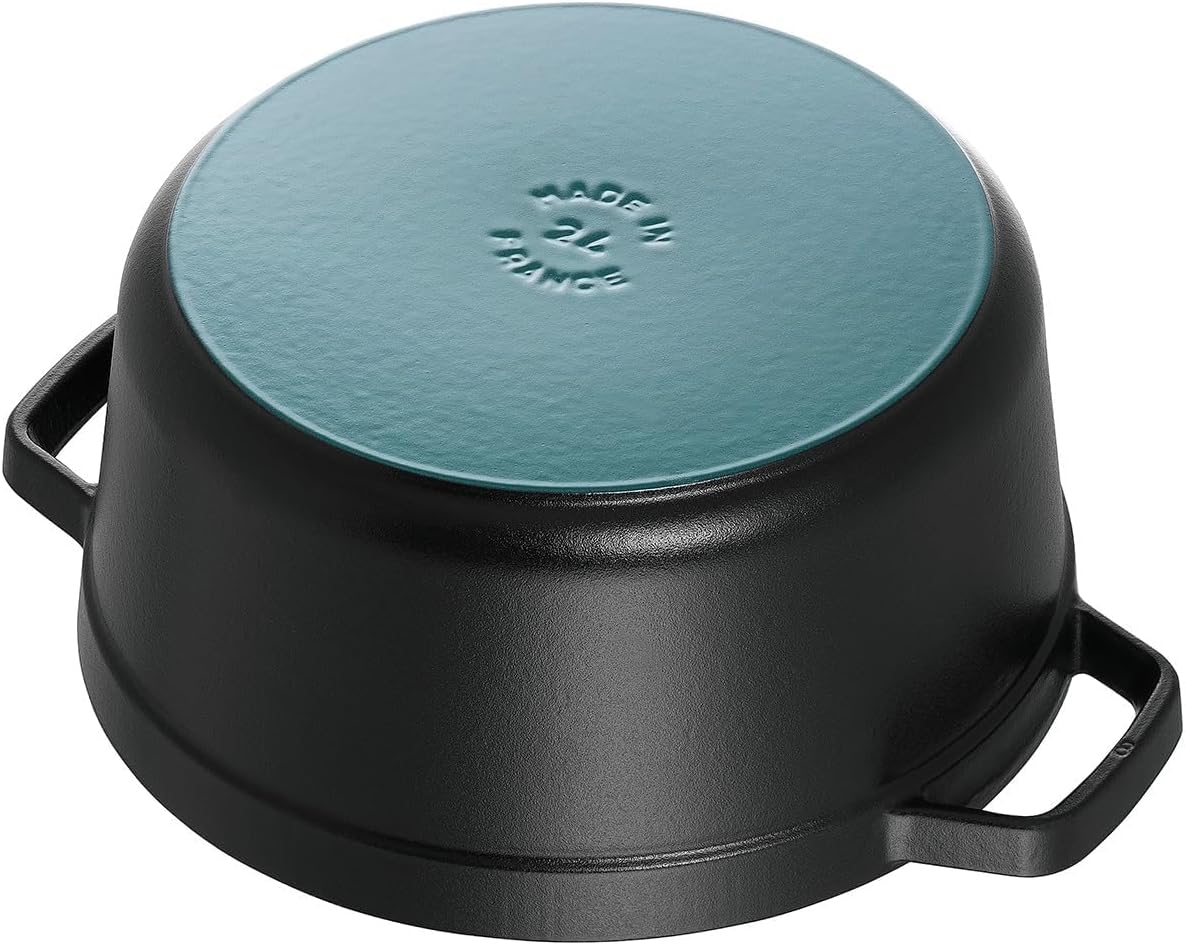 Staub Cast Iron 4-qt Round Dutch Oven - Matte Black
