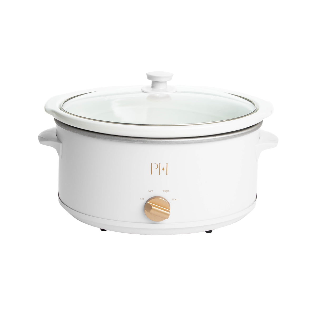 Paris Hilton 6-Quart Manual Slow Cooker, Naturally Nonstick Stoneware Ceramic Insert, Three Settings (Low, High, Warm), Dishwasher Safe Family Size Slow Cooker, Pink