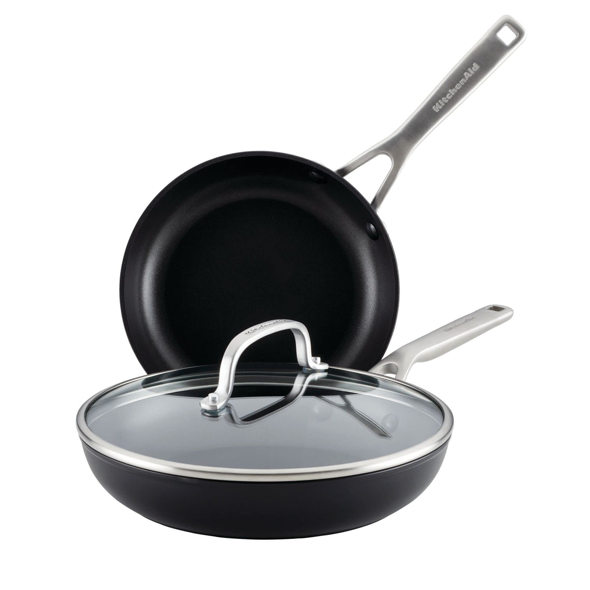 KitchenAid Hard-Anodized Nonstick Stir Fry Pan/Wok, 12.25-Inch, Matte Black