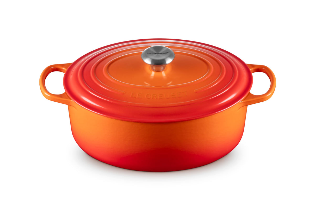 Le Creuset Enameled Cast Iron Oval Dutch Oven, 8 qt., White