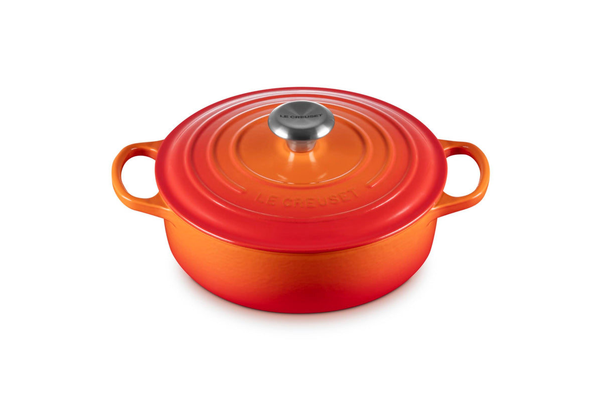 Le Creuset Enameled Cast Iron Round Wide Dutch Oven, 3.5 qt., Sea Salt