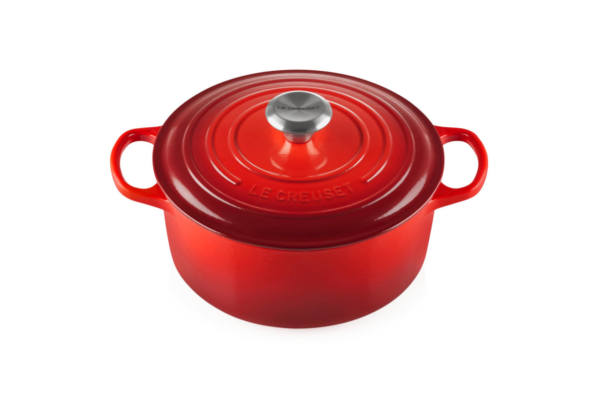 Le Creuset Enameled Cast Iron Round Dutch Oven, 5.5 qt., Cerise