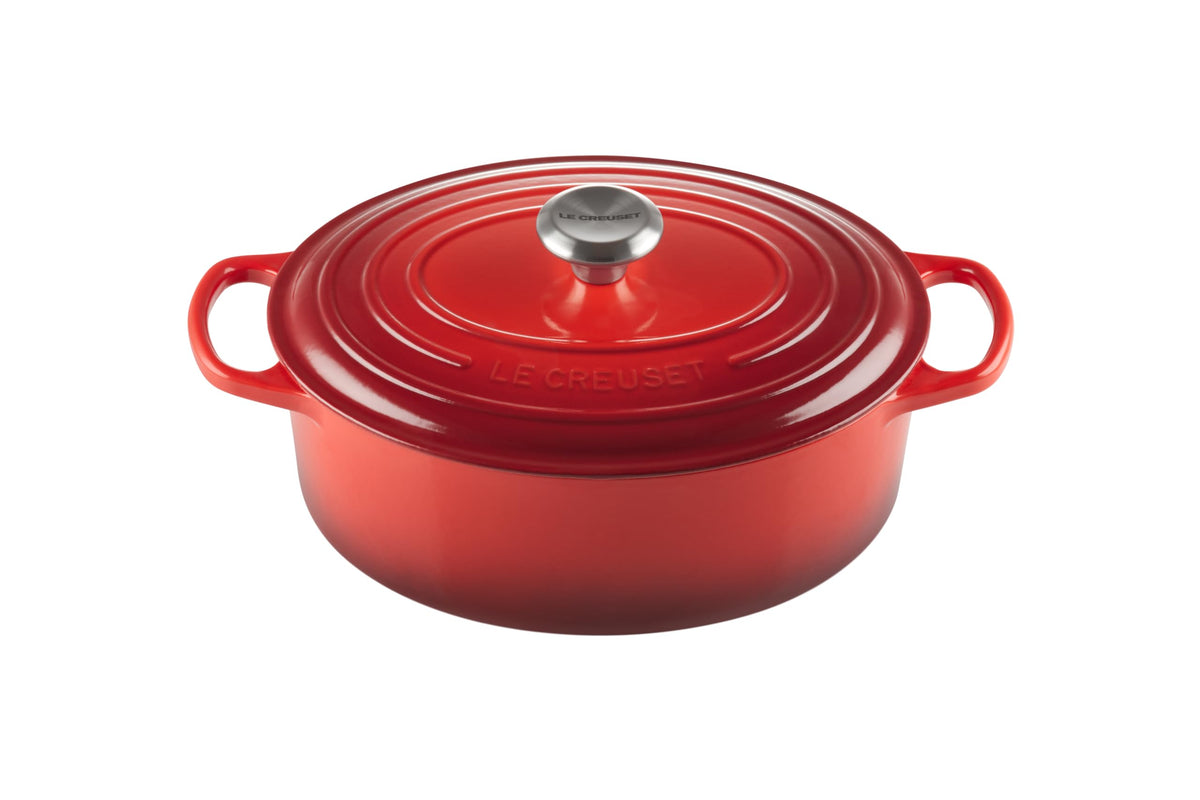 Le Creuset Enameled Cast Iron Oval Dutch Oven, 8 qt., White