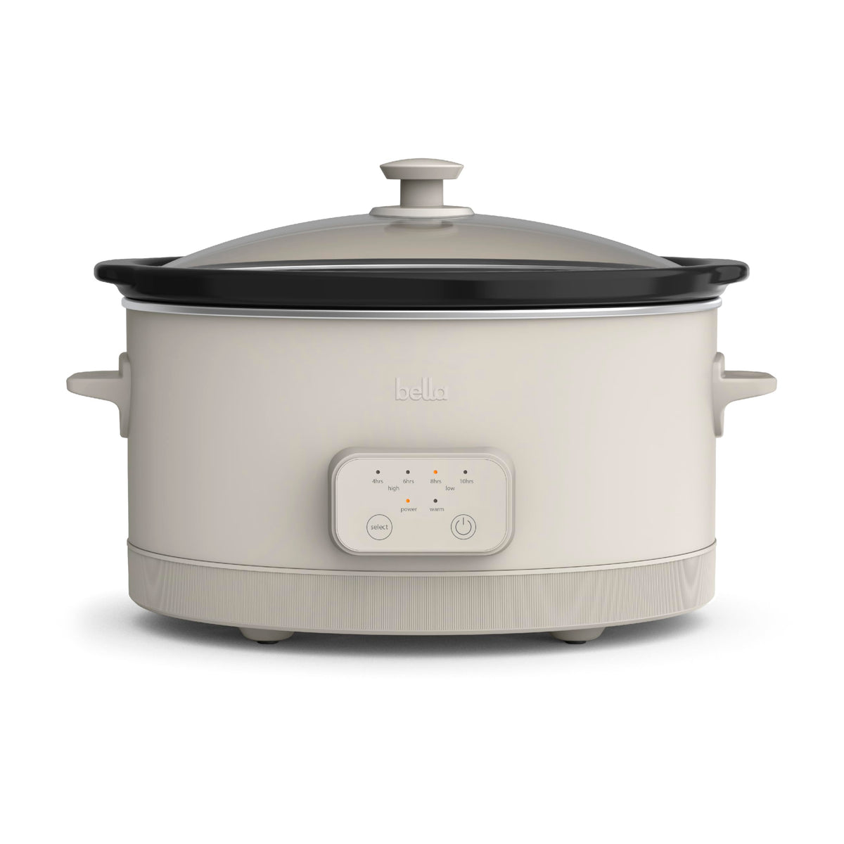 bella SAVOR 6qt Programmable Non-Toxic Slow Cooker, Oatmilk