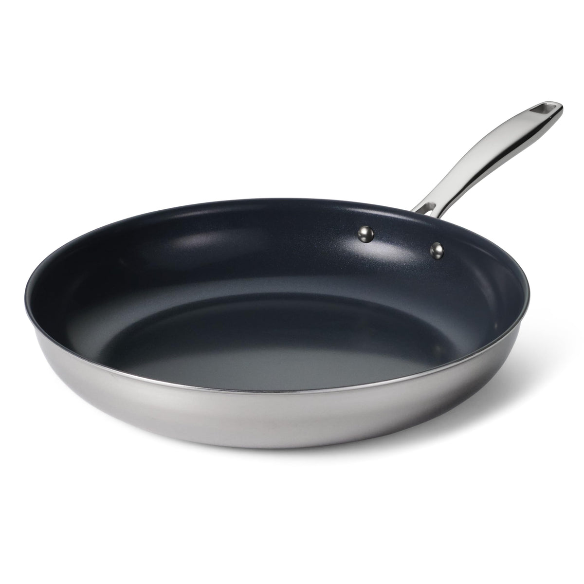 Tramontina Signature Tri-Ply Clad Stainless Steel 12.5-Inch Wok with lid