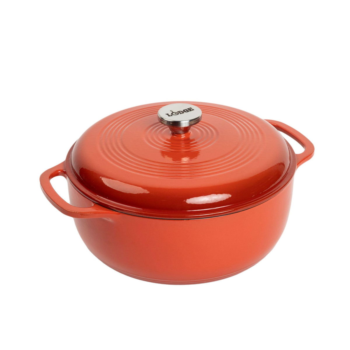 Lodge Essential Enamel Cast Iron Dutch Oven, 6 Quart, Caribbean Blue