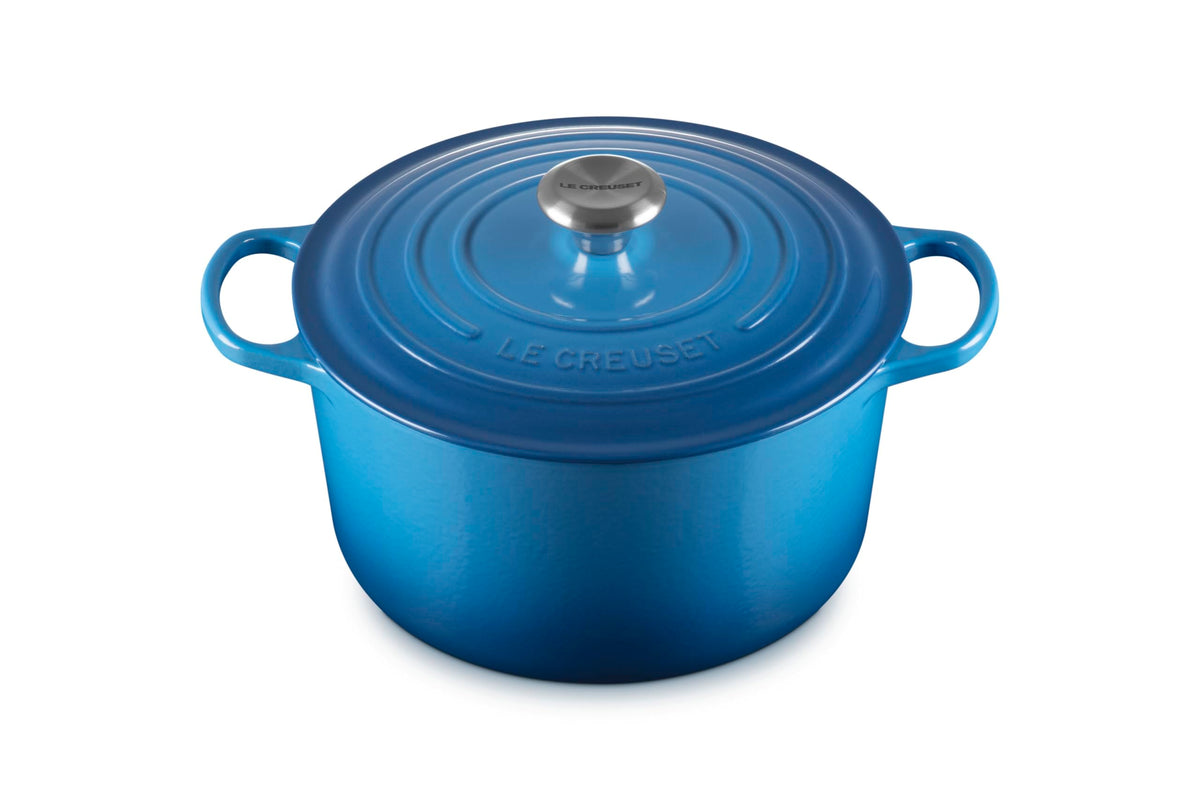 Le Creuset Enameled Cast Iron Signature Deep Round Oven, 6.5 qt., Sea Salt